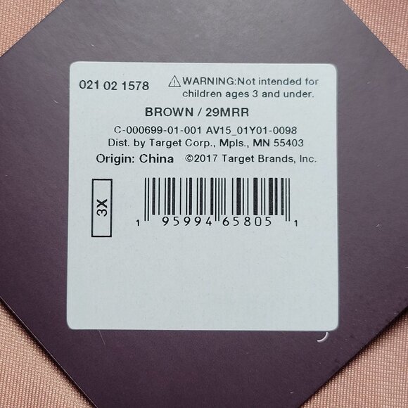 Ava & Viv Pink Velvet Cropped Top Sz 3X - Picture 6 of 7